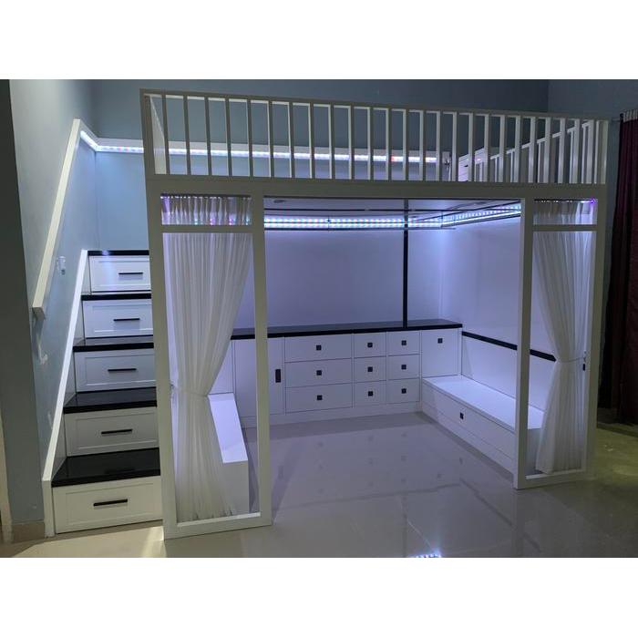 CUSTOM BEDROOM LEMARI KITCHEN SET LIVING ROOM MEZZANINE LOFT BED
