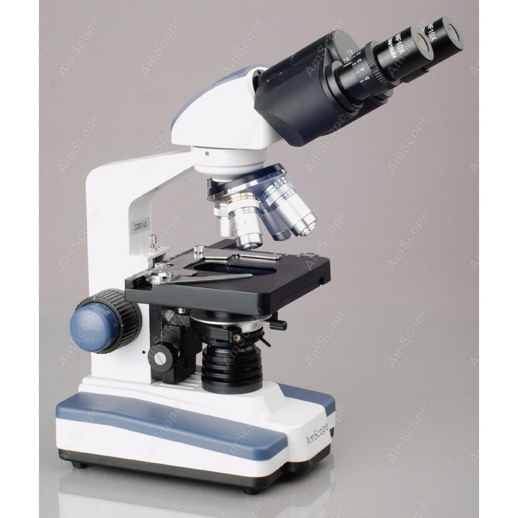 Binocular Compound Microscope--AmScope Supplies 40X-2500X LED Digital Binocular Compound Microscope