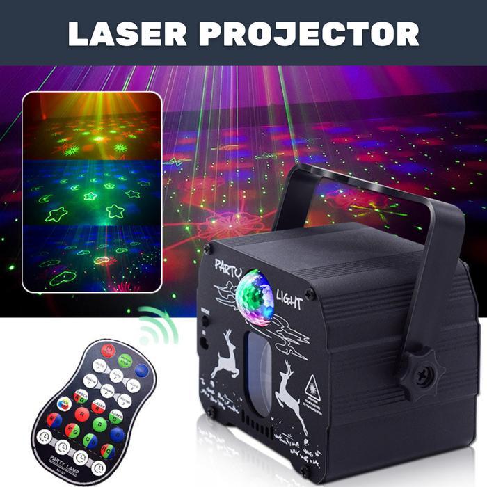 Lampu Laser Projector Lampu Panggung Laser Proyektor Disco RGB Party