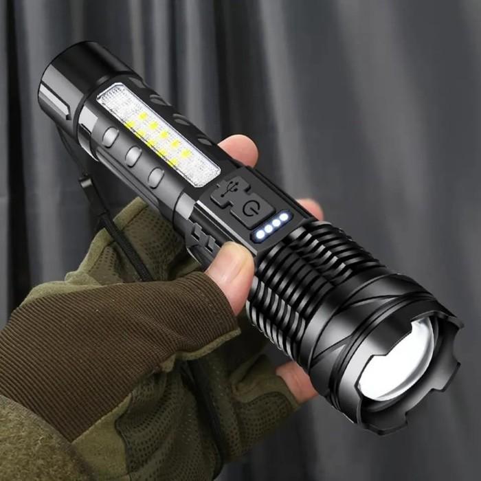 SENTER SWAT POLICE TERBAIK / SENTER LED RECHARGEABLE / SENTER CAS USB