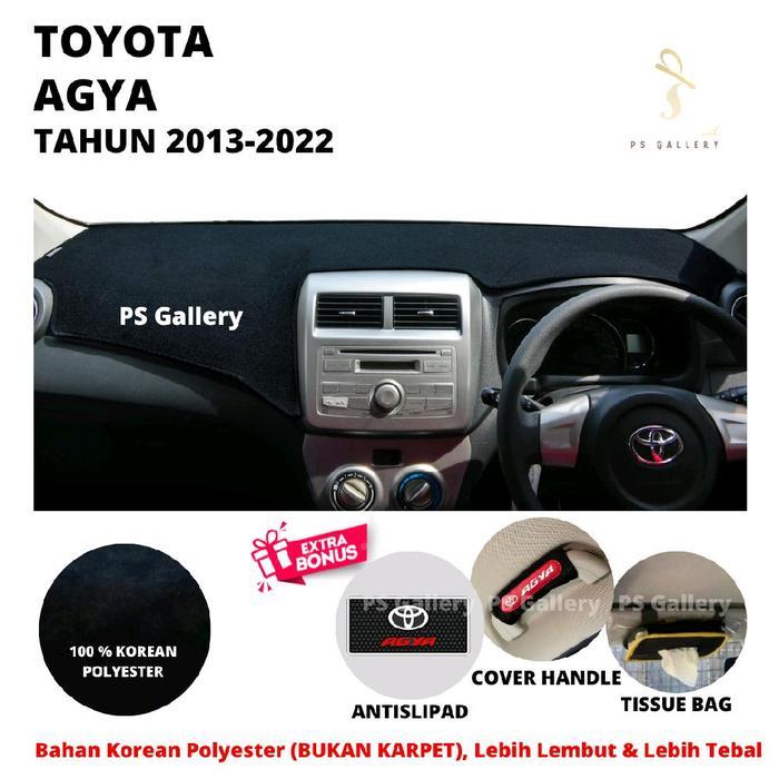 Alas Dashboard Mobil Agya Tahun 2013-2022 Aksesoris Cover Dashboard Pelindung Premium