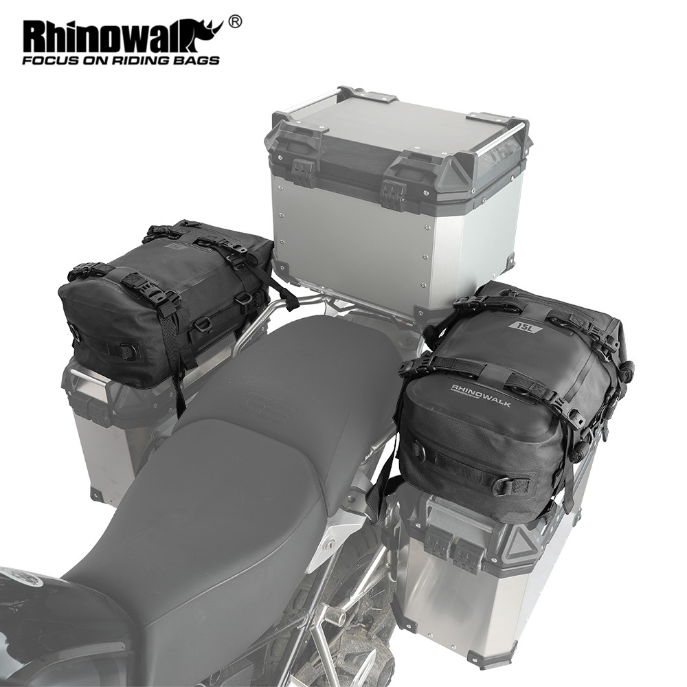 Rhinowalk Motorcycle Box Top Pannier Bag 8L-30L Waterproof Luggage Bags For 8MW Adventure Motor Side