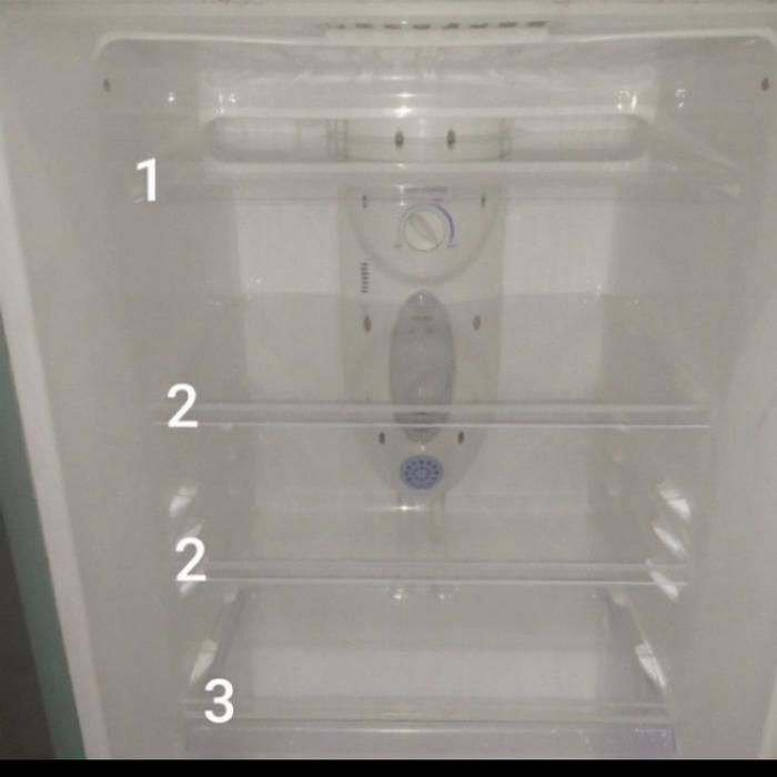 RAK KACA CHILLER KULKAS LG EXPRESSCOOL 2 PINTU