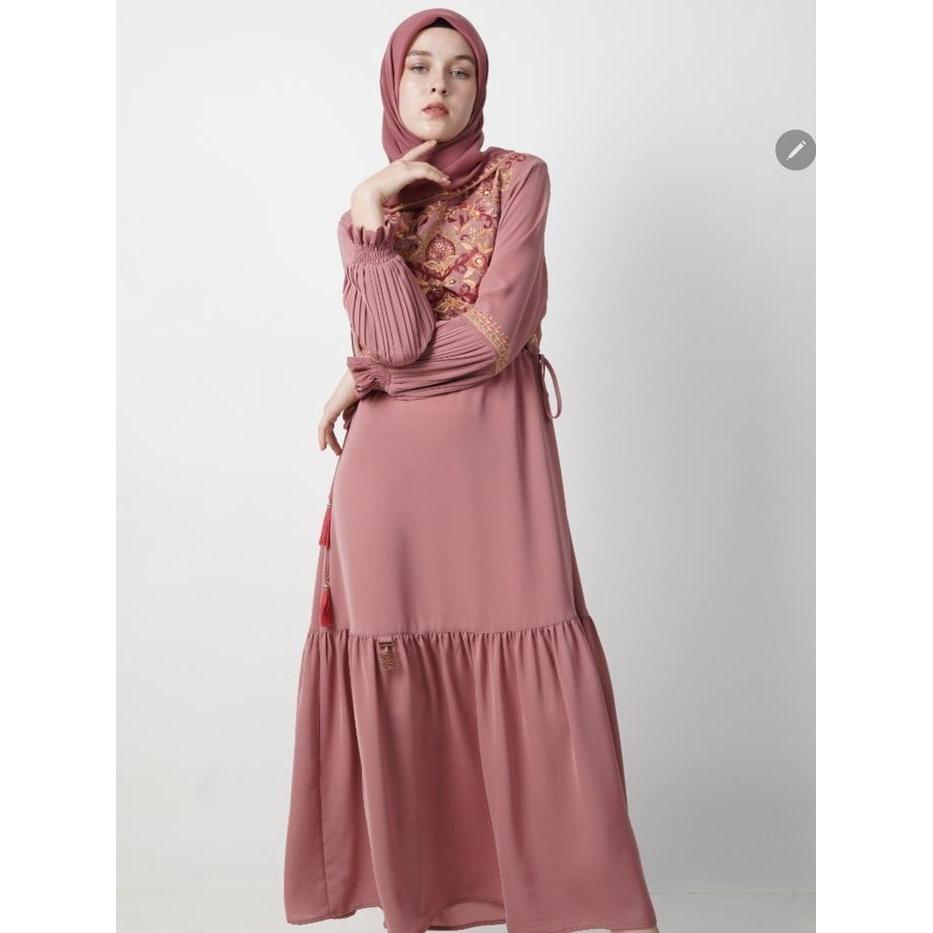 Hikmat Fashion Original D7856 Abaya Hikmat noerbutikmuslim