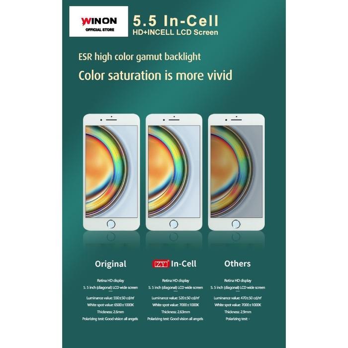 BEST SELLING WIN ON - LCD TOUCHSCREEN IPHONE 8 PLUS ORI ZY