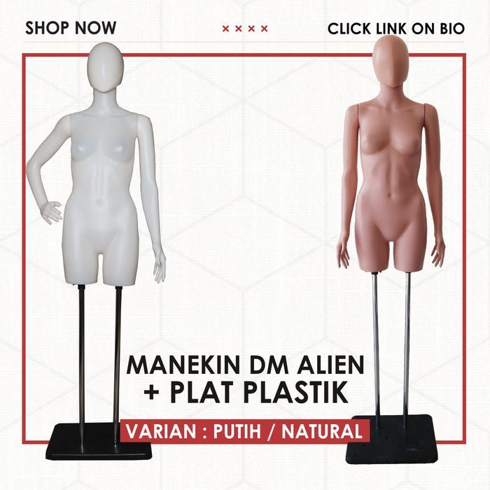 Terbaru Manekin Dm Cewek Alien + Kaki, Patung Baju Dewasa, Manekin Plastik