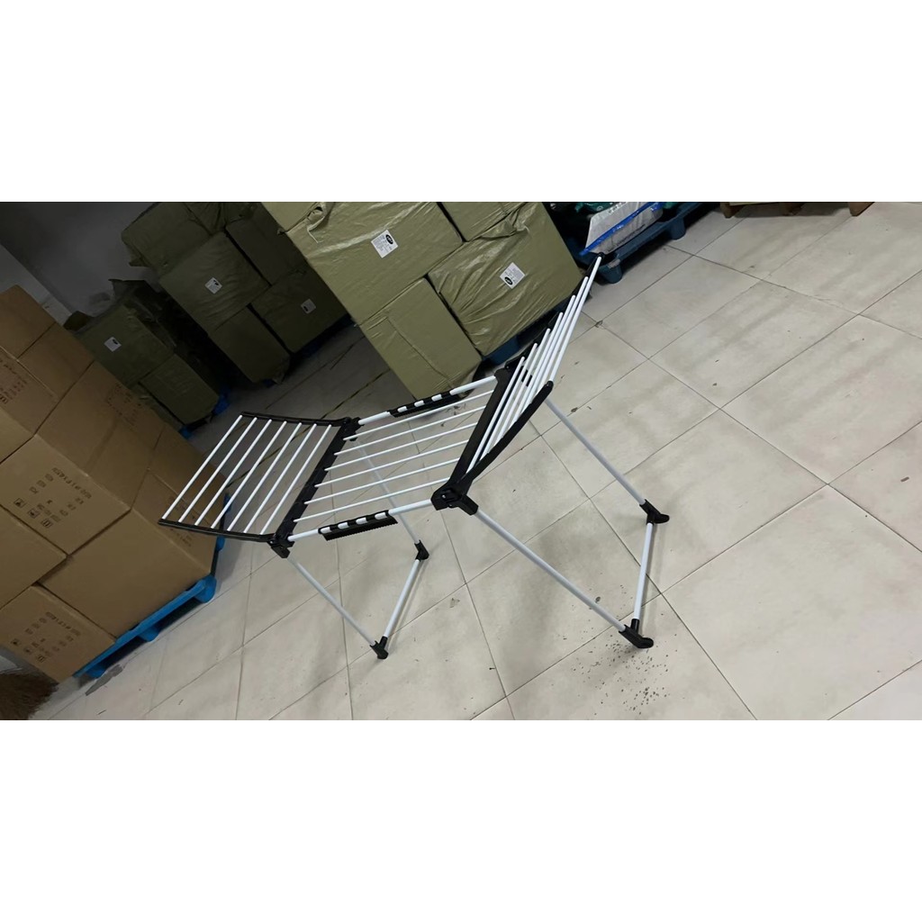 Multifunctional floor drying rack airfoil foldable outdoor drying rack