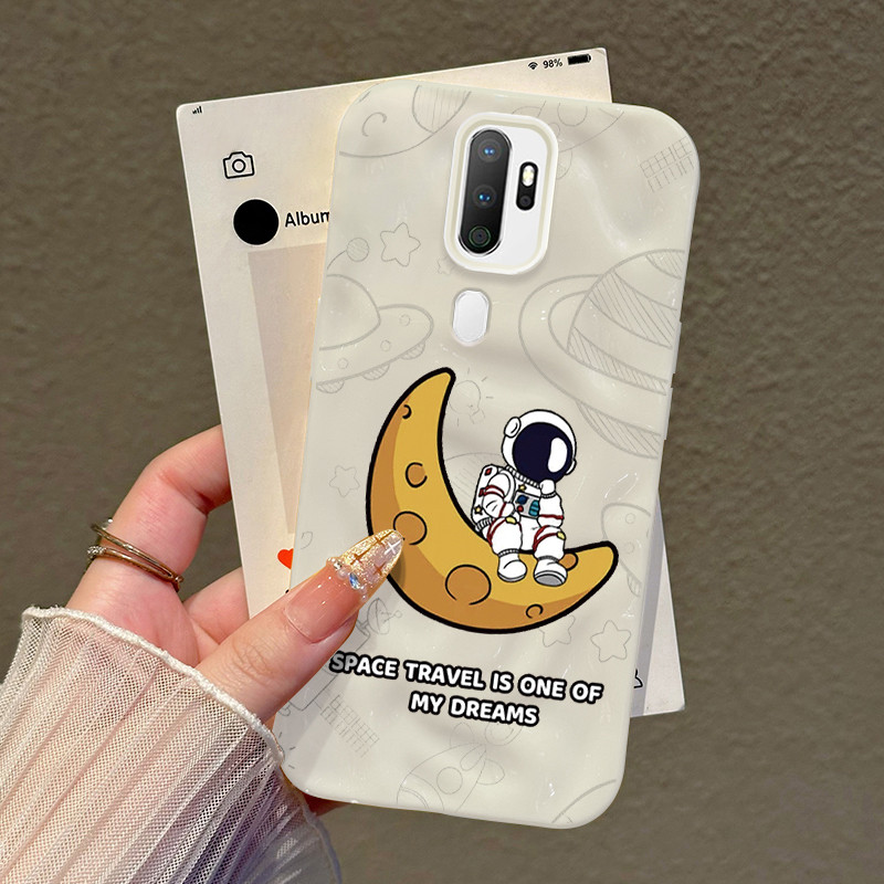 Casing Hp Untuk OPPO A5 2020 OPPO A9 2020 Case Astronaut Kasing Silicone Tekstur Tidak Beraturan Sof