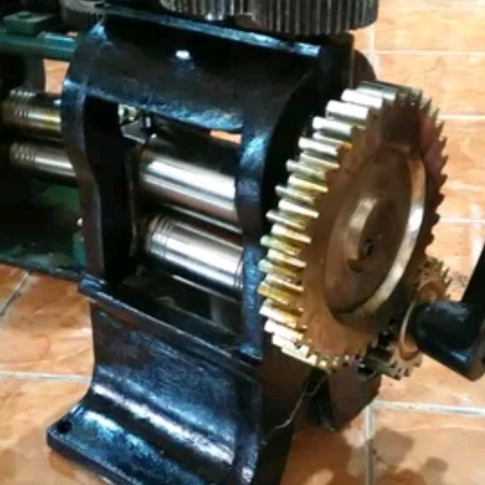 Gilingan emas dan perak hand rolling mill alat pres emas kecil