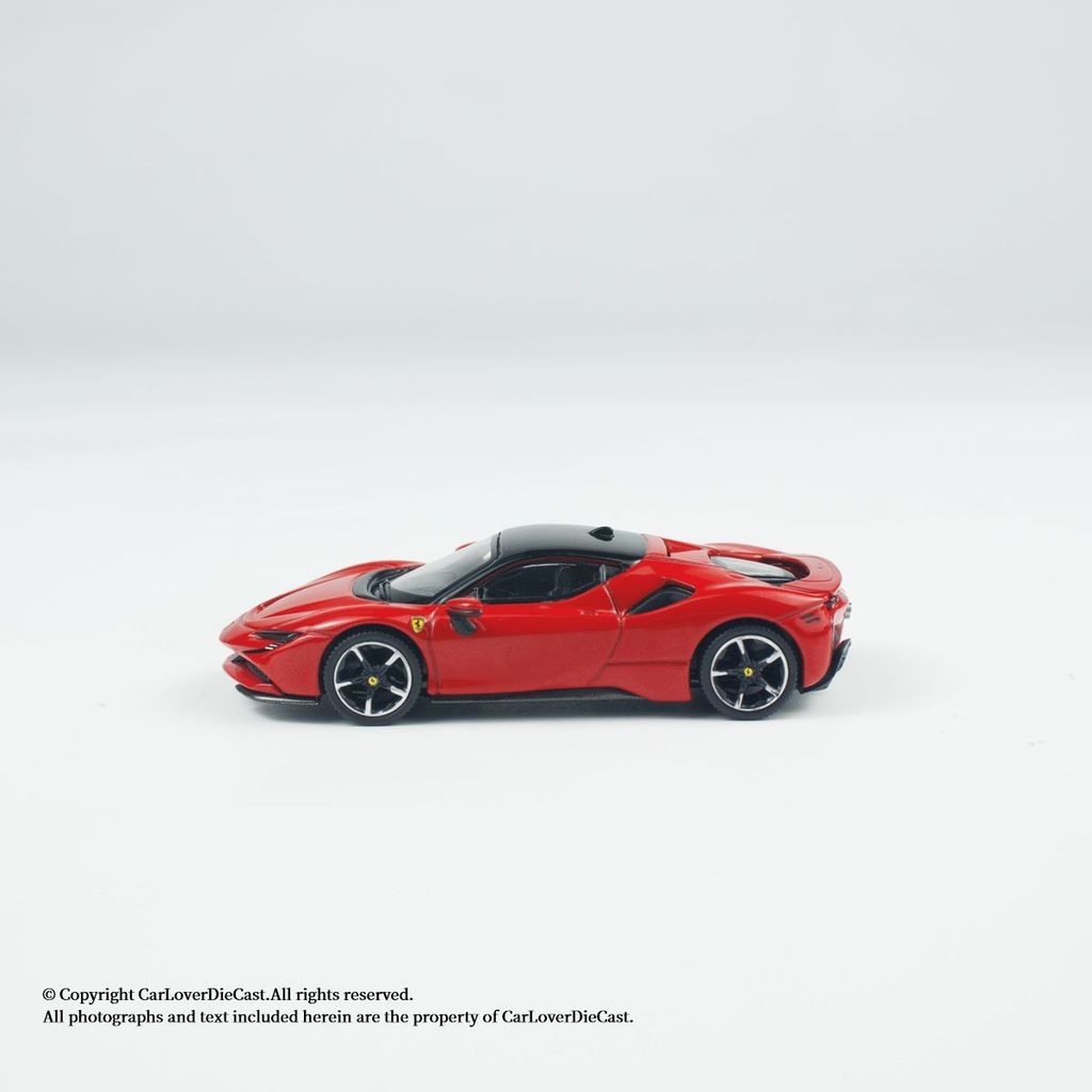 BBR 1:64 SF90 red alloy car model