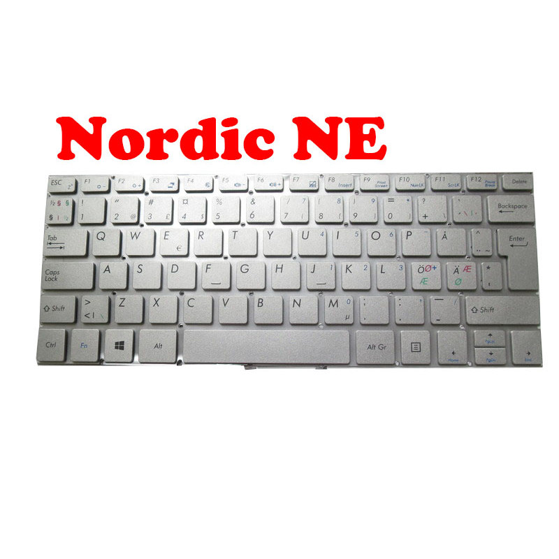 Nordic keyboard For Medion AKOYA E3221 MD61288 MD61157 MD61165 E3222 MD62450 MD63500 40069070
