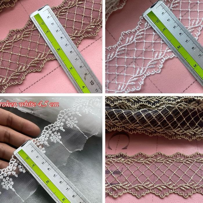 Per meter renda tile bordir