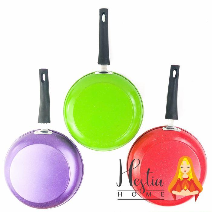 Home Pro Wajan Penggorengan Frypan Warna Enamel 24 Cm Co