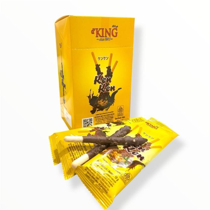 "New" 1 pack Coklat stick KEN KEN - biskuit salut coklat dan kacang mede isi 20 picis