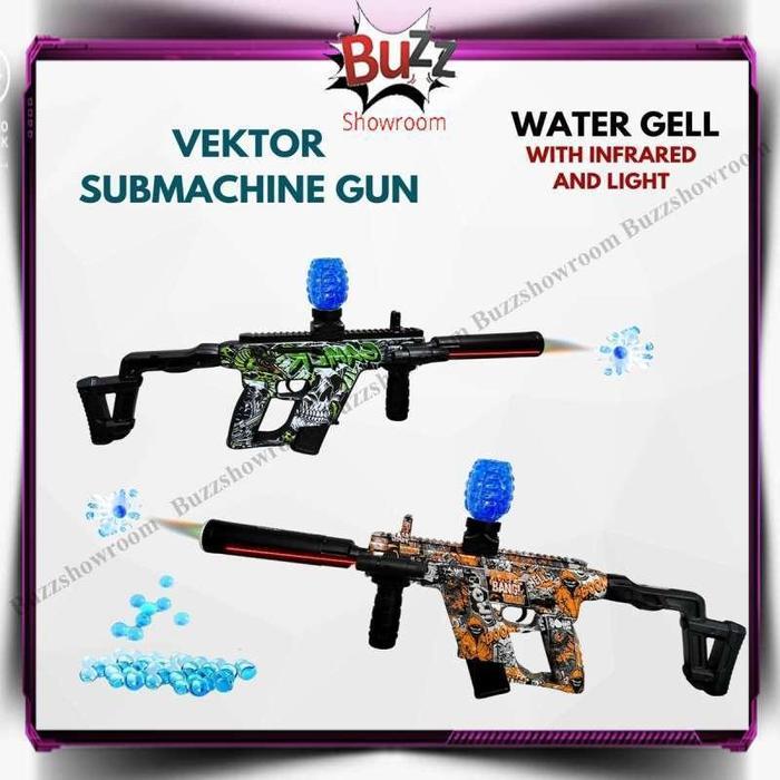 Tembakan Anak Wgg Kriss Vector Water Gel Blaster Mainan Submachine Gun Watergel - Vector Watergel