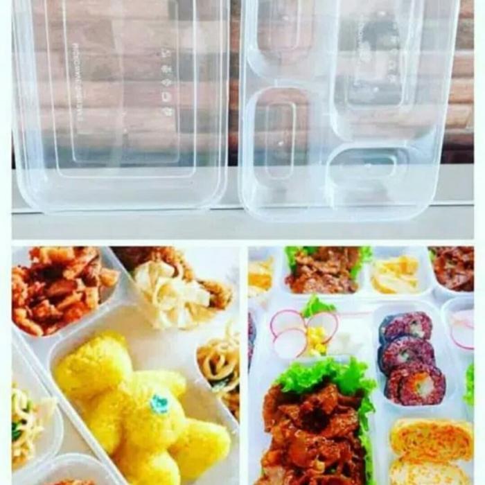 Thinwall bento sekat 3 sekat 4