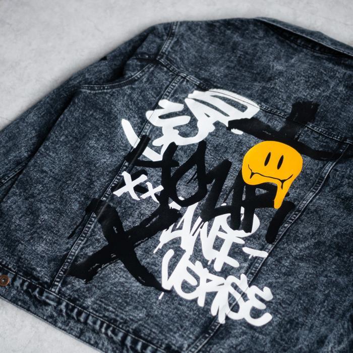 PAPAGO - JAKET JEANS - JAKET DENIM PRIA - SMILEY