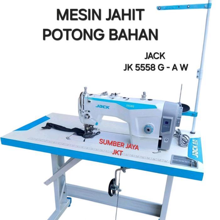 mesin jahit jack otomatis potong benang dan bahan new / baru