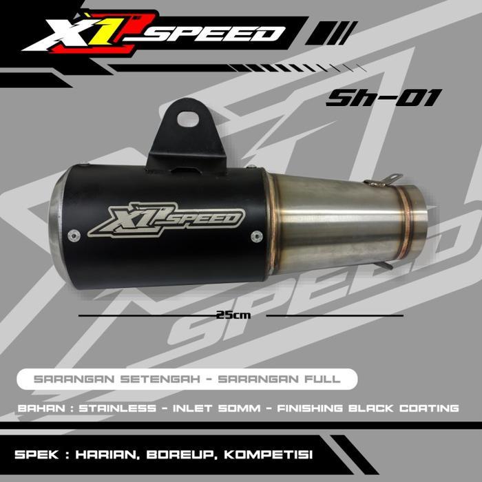 Silinser Racing Mx King Mx 135 New Cbr 150 Original X1 Speed Type Black Coating