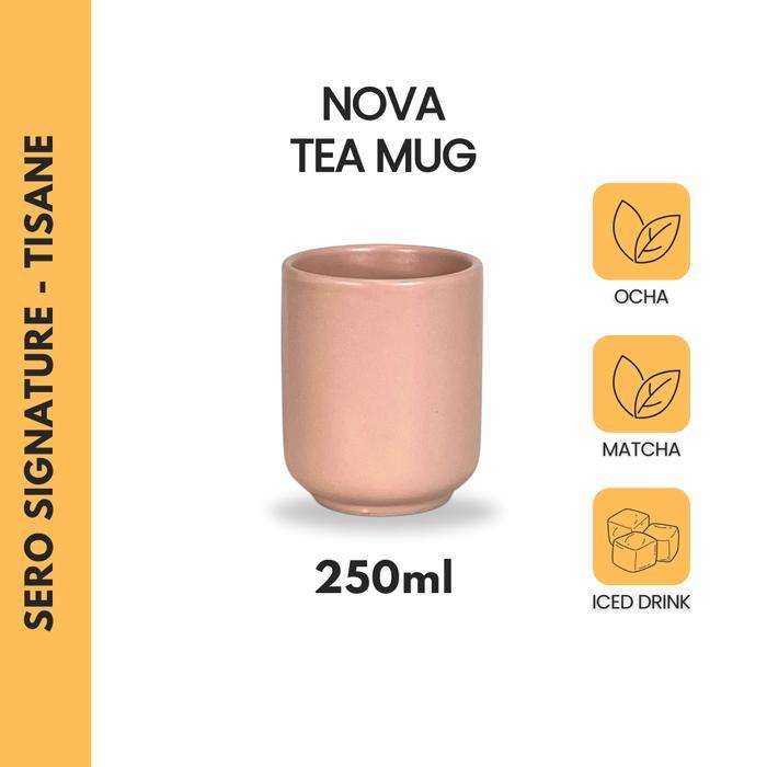 Sero Nova Mug 250Ml Pastel Pink Gelas Cangkir Kopi Keramik