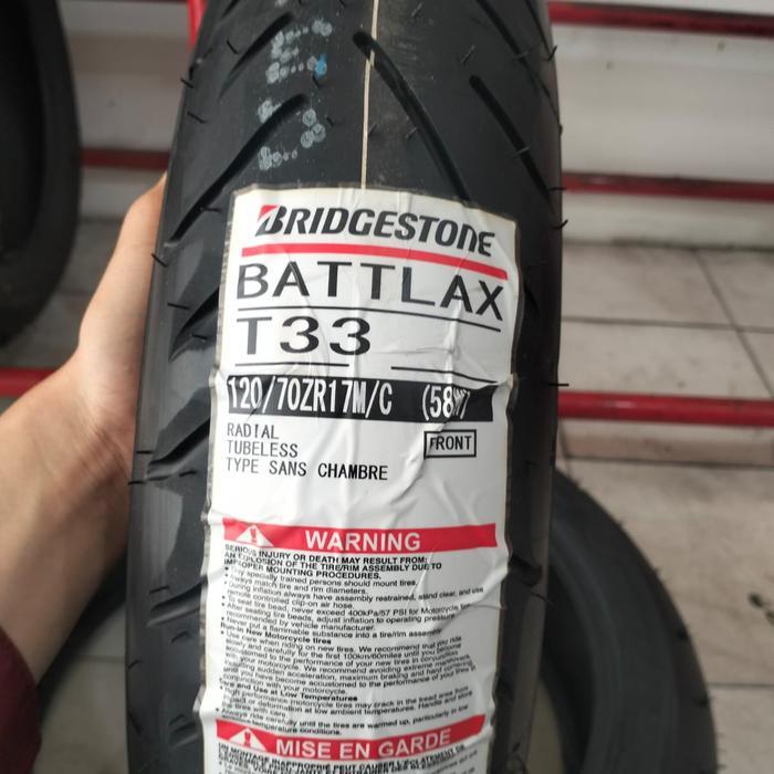 Ban Luar Bridgestone Battlax T31 Ukuran 120/70-17 Battlax