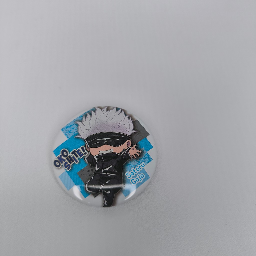 Can Badge Jujutsu Kaisen Gojo Satoru Okoshite