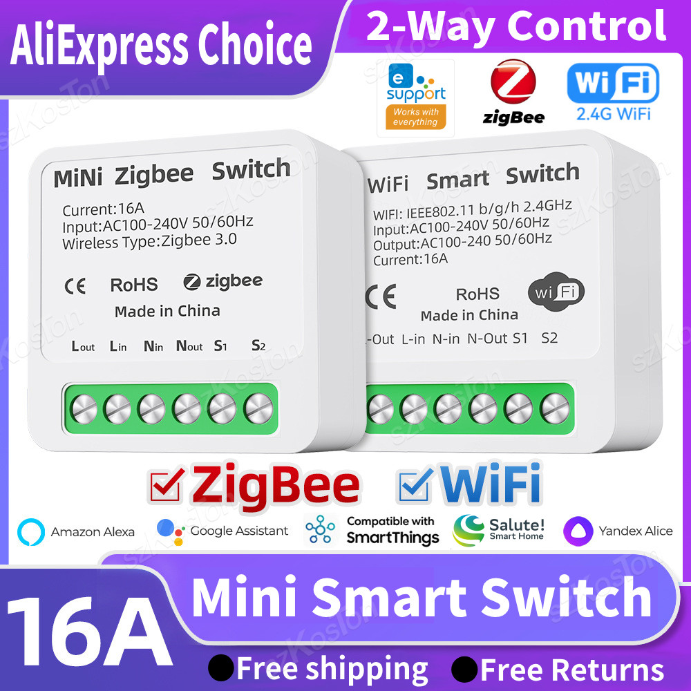16A Smart Switch Ewelink App Smart Home Automation Wifi Zigbee Breaker Relay Ule Works With Alice
