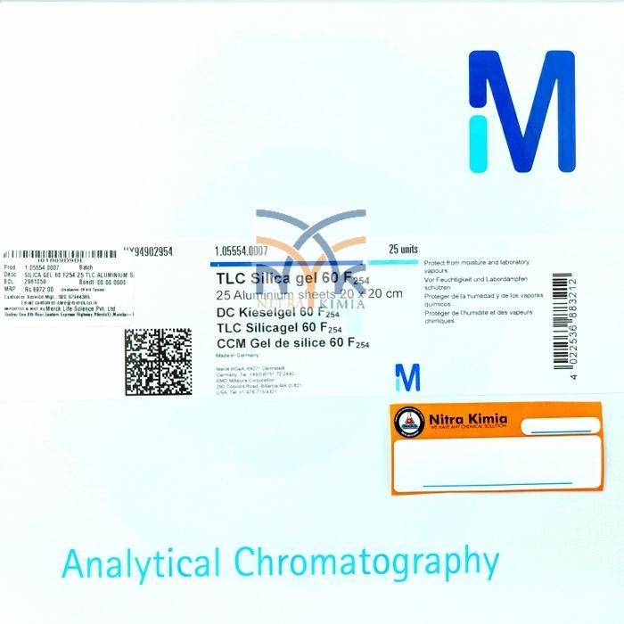 PLAT KLT SILICA GEL F254 MERCK/TLC/LEMPENG KLT/LEMPENG TLC