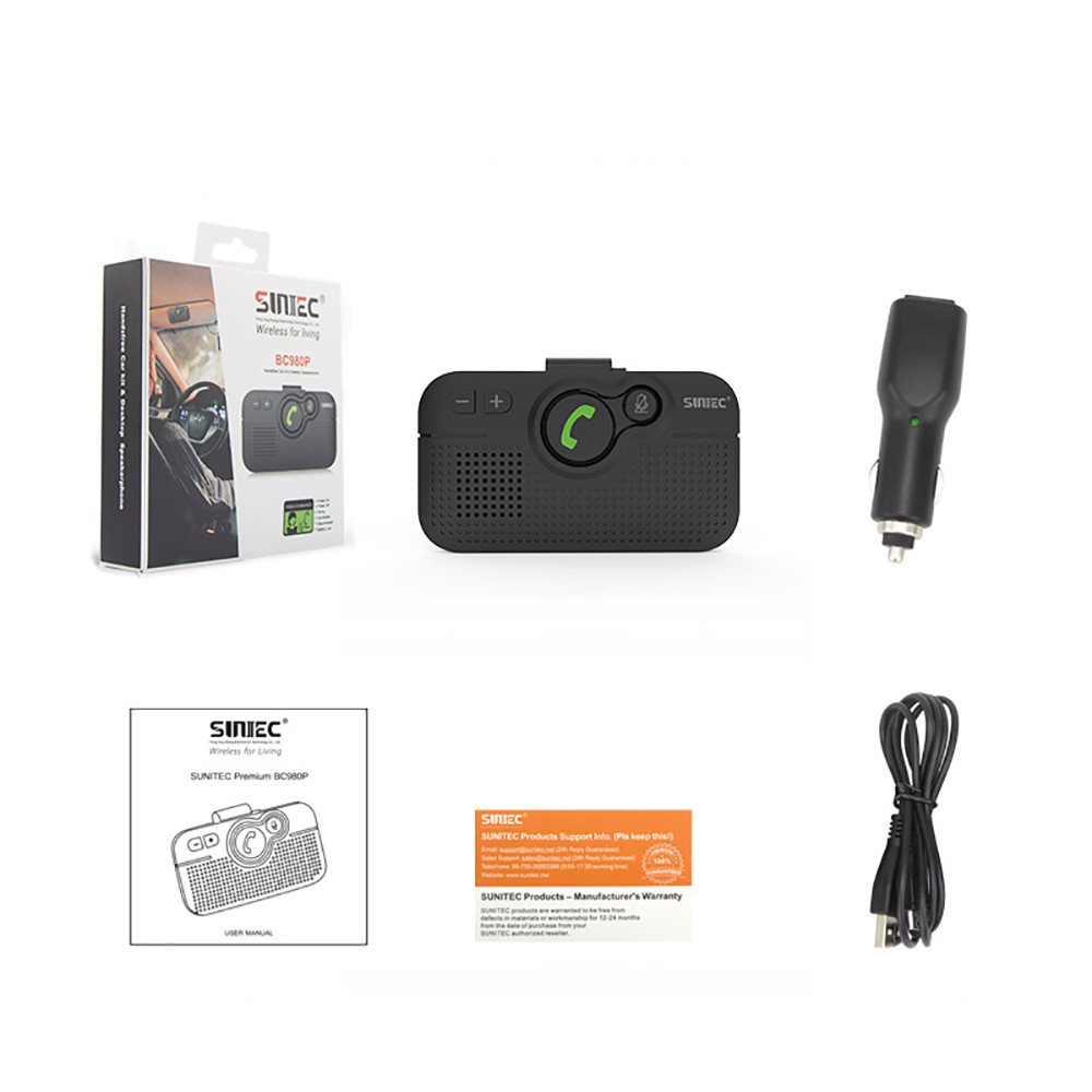 Car Cell Phone Handsfree bluetooth Kit Wireless Speaker for Car Auto