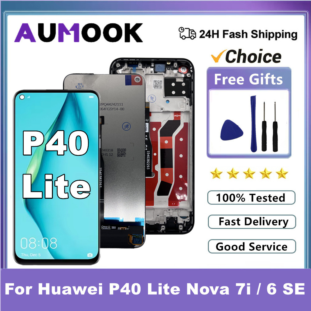 6.4" For Huawei P40 Lite LCD For Huawei P40Lite Nova 7i Nova 6 SE LCD Display Touch Screen Assembly