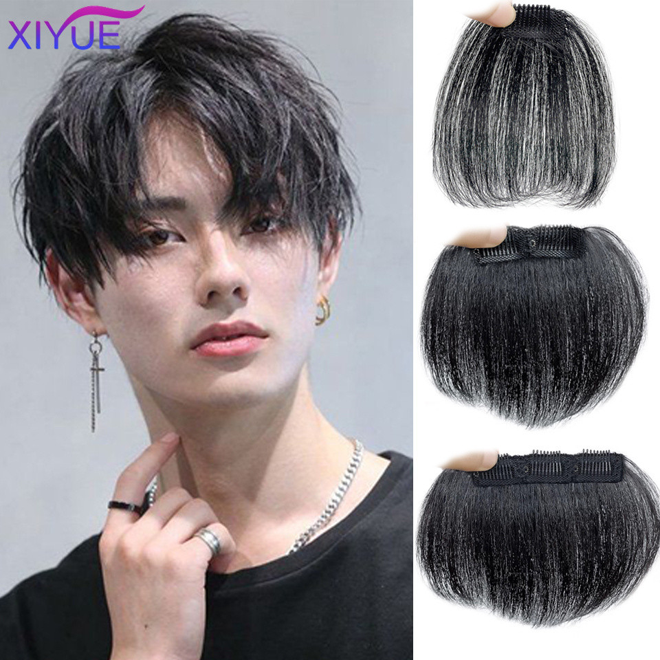 Xiyuemens Frontal Toupee Forehead Hairline Patch Men'S Hairline Wigs
