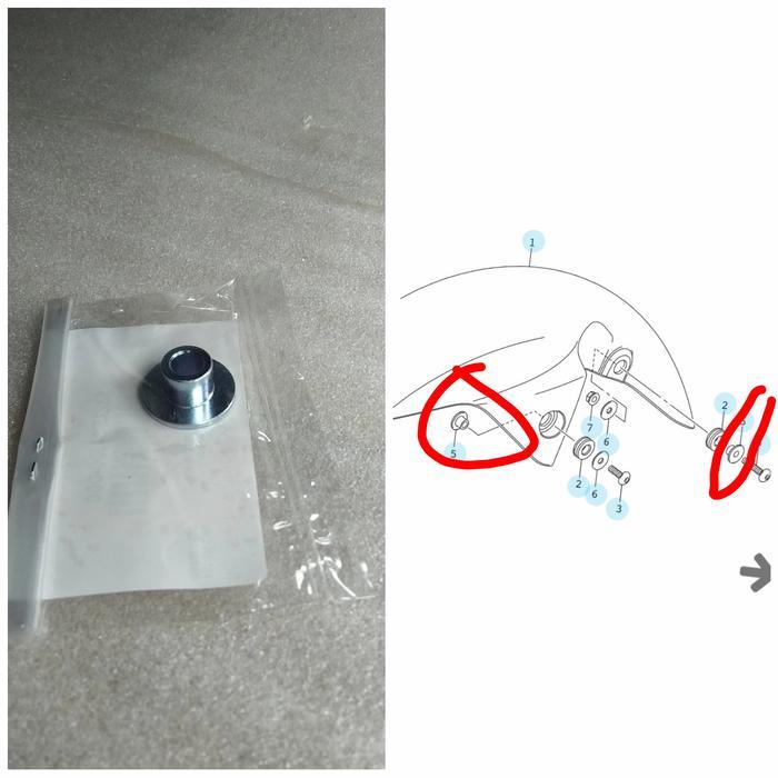 RING BOSH SPAKBOR DEPAN SPACER FRONT FENDER SUZUKI GSX R S BANDIT SGP