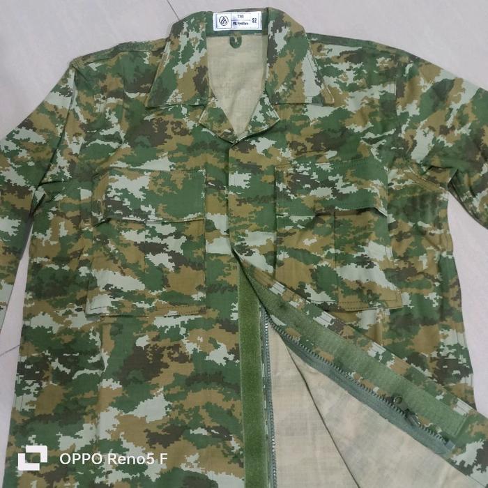BAJU PDL TNI SAGE GREEN BAHAN MICROPOLY WOLL