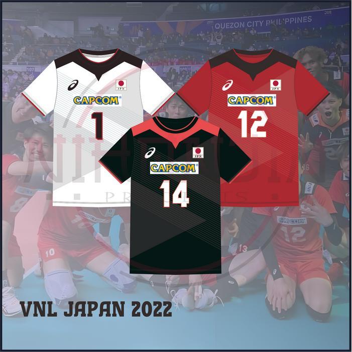 TERLARIS [PO] VNL Jepang 2022 Jersey Bola Voli Custom READY STOCK