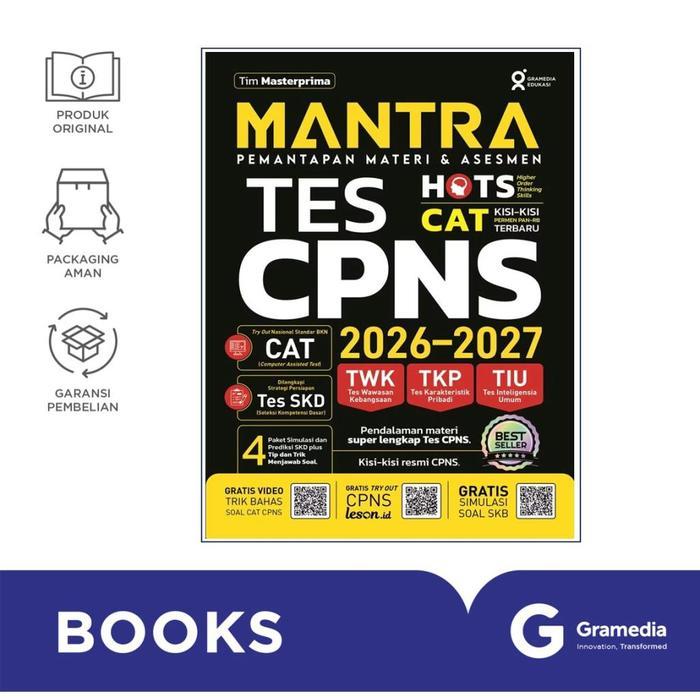 Gramedia Buku Mantra Tes CPNS 2026-2027 ( Tim Masterprima )