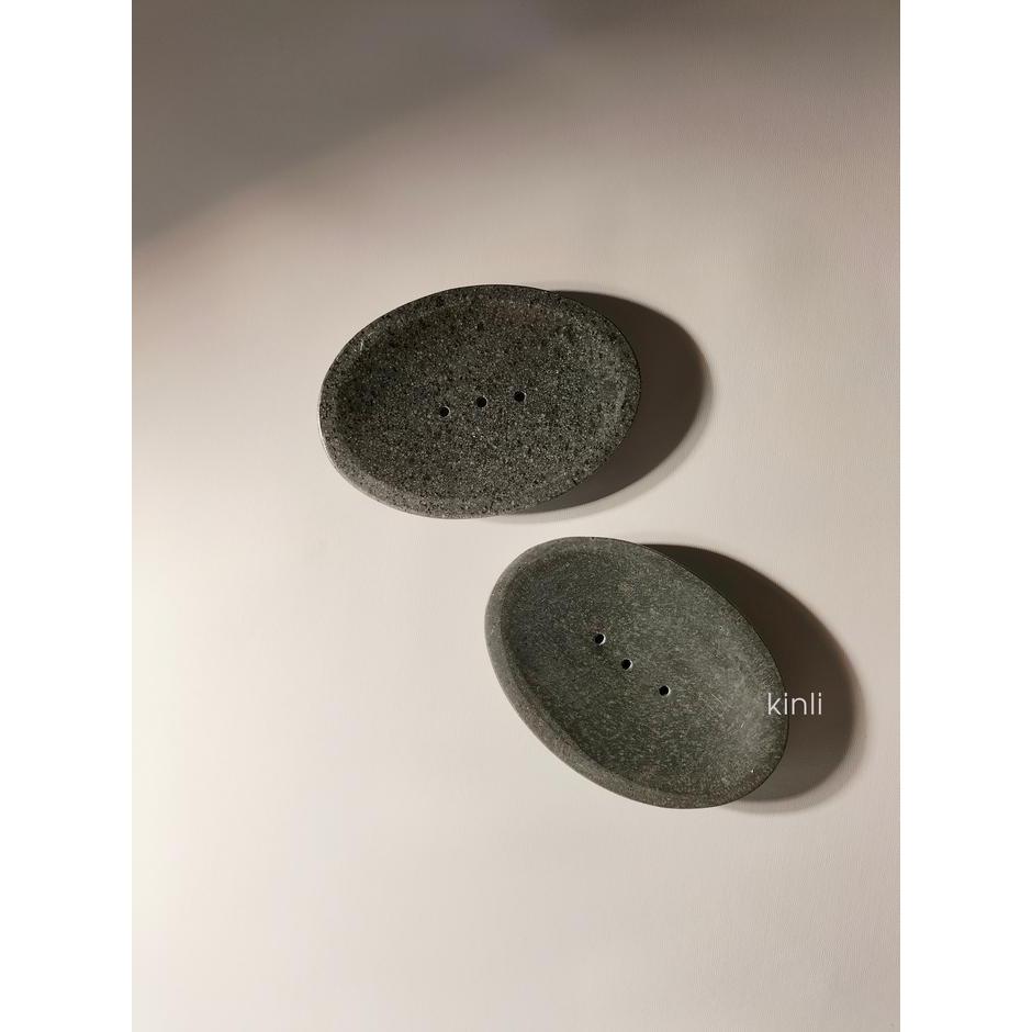 Natural River Stone Soap Dish Soap Holder Tempat Sabun Batu Alami Populer