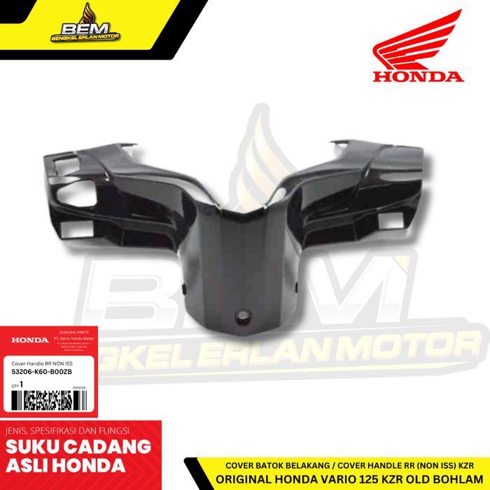 53206-KZR-600ZK COVER BATOK BELAKANG HITAM VARIO 125 FI KZR BOHLAM ORIGINAL HONDA