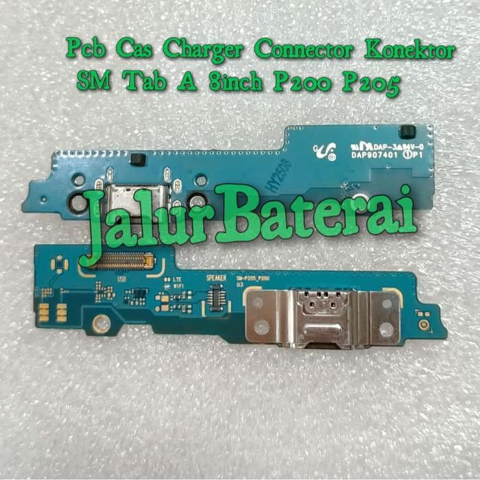 Pcb Cas Charger Connector Konektor SmSam Tab A 8Inch P200 P205.