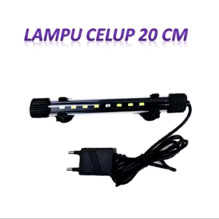 paket super lengkap box filter (S) pompa 1200 selang kapas lampu celup 20cm aquarium