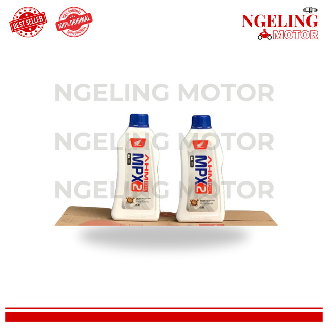 Oli AHM MPX2 800ml / 0.8 Liter 1 Dus Isi 24 Botol Original 10W-30 Oil Mesin Motor Matic Asli Honda -