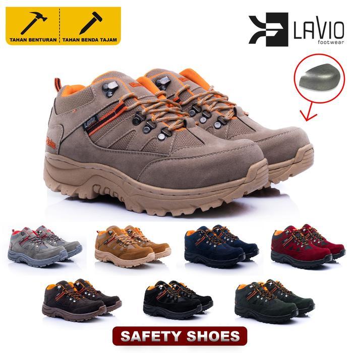 Lavio Sepatu Safety Boots Pria Ujung Besi High Premium Quality Lavio Geneva Boost Shoes Kerja Proyek
