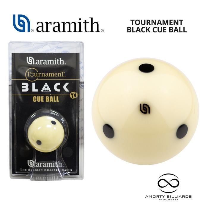 Aramith Tournament Black Cue Ball / Bola Billiard