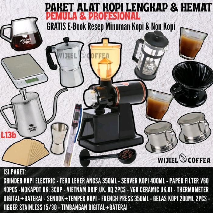 Paket Alat Kopi Rumahan - Paket Usaha Kedai Kopi - Paket Alat Kopi - Mesin Kopi - Grinder Gilingan