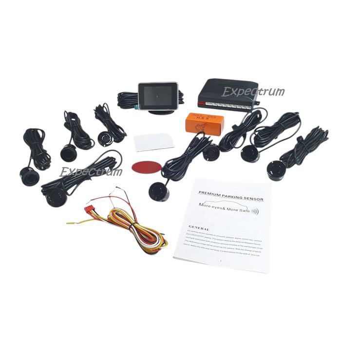 (COD) Sensor Parkir Mobil Depan Belakang 8 Sensor + LED Display Meter