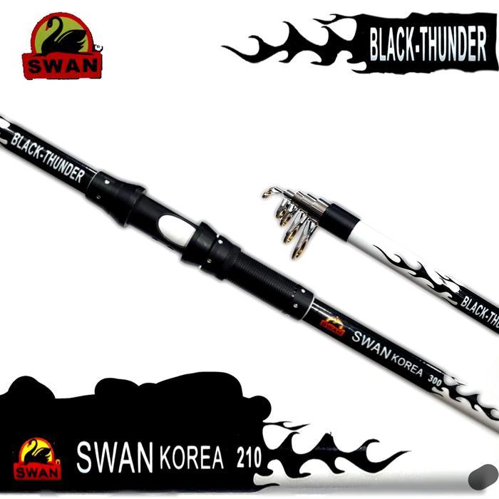 DISKON termurah RD.. joran antena teles swan black thunder terlaris READY STOCK