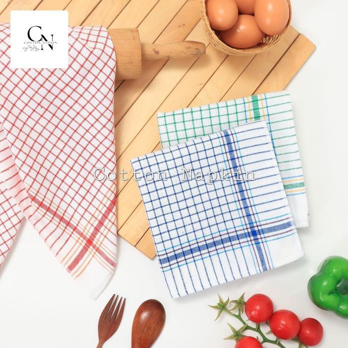 "New" Serbet Kain PF Jumbo Warna Warni Kain Lap Tangan Piring Tebal Serap