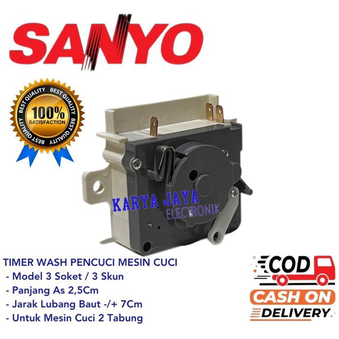Timer Mesin Cuci Sanyo Timer Wash 3 Socket Mesin Cuci Sanyo 2 Tabung Asli