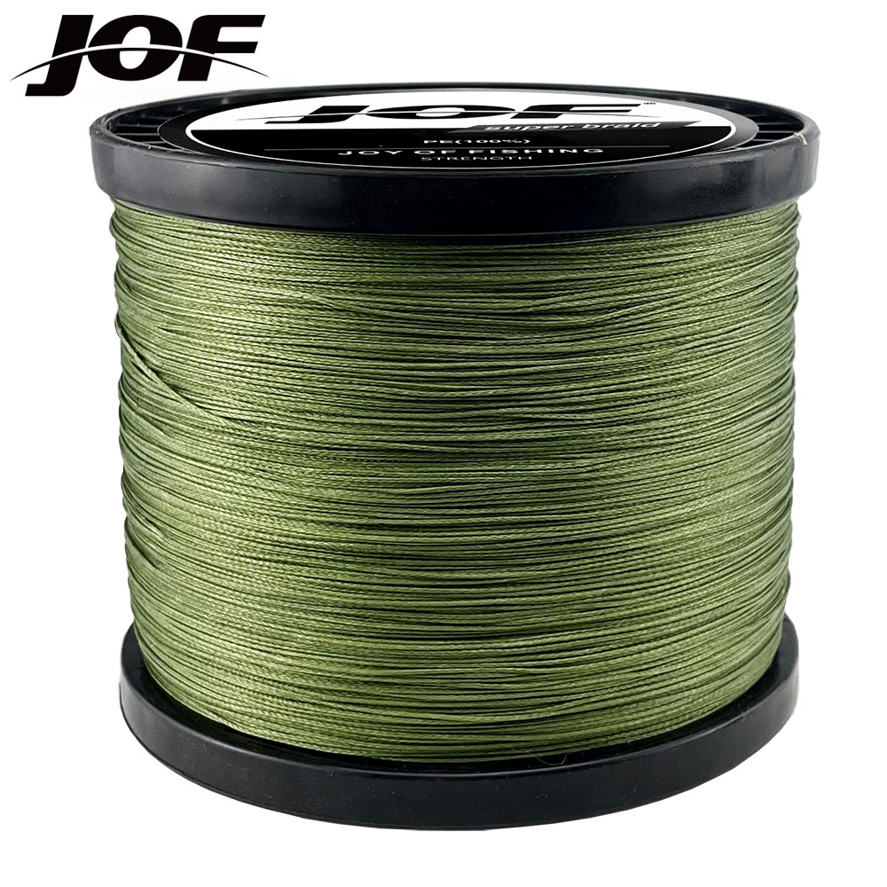 JOF 8 Strands 1000M 500M 300M 100M Braided Fishing Line Carp Fishing Weaves Linha de Pesca