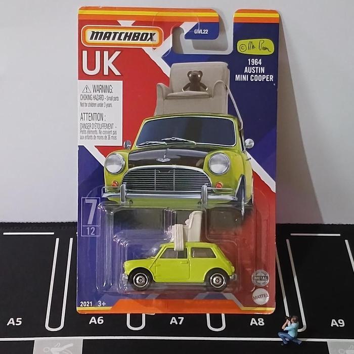 Matchbox 1964 Austin Mini Cooper Mr Bean With Chair - Mbx