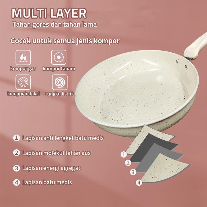 GM Bear Wajan Penggorengan 26 cm 2192 - Wajan Fry Pan